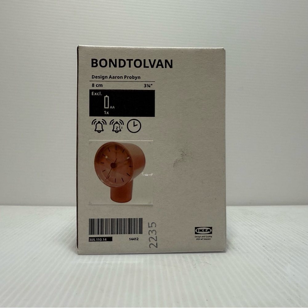 IKEA Bondtolvan Orange Clock
